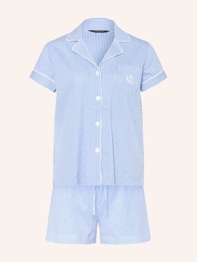 Ralph Lauren 100% Coton Blue Pinstripe Monogrammed Pajama Set Size 3XL